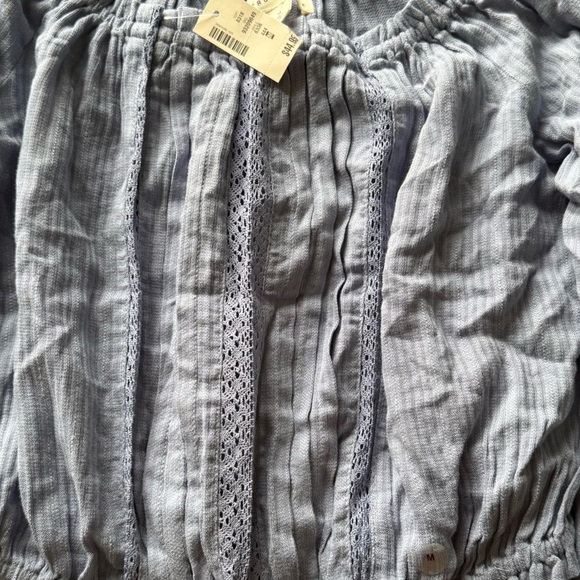 Light Blue Off-Shoulder Blouse Aeropostale - Picture 3 of 3